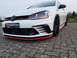 Maxton Design Gloss Black Front Splitter VW Golf Mk7 GTI Clubsport (2016-2017)
