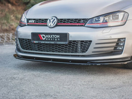 Maxton Design Gloss Black Front Splitter V1 VW Golf 7 GTI (2013-2016)
