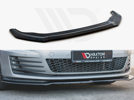 Maxton Design Gloss Black Front Splitter V2 VW Golf 7 GTI (2013-2016)
