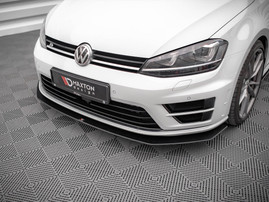 Maxton Design Black Street Pro Front Splitter V.2 VW Golf R Mk7 (2013-2016)