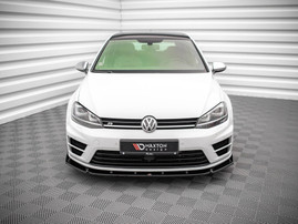 Maxton Design Gloss Black Front Splitter V.4 VW Golf R Mk7 (2013-2016)