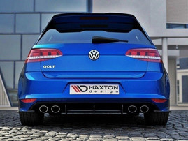 Maxton Design VW Golf 7 R Hatchback Rear Diffuser Rear Side Splitters (2013-2016)