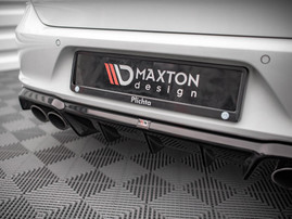 Maxton Design Gloss Black Rear Valance VW Golf R Mk7 (2013-2016)