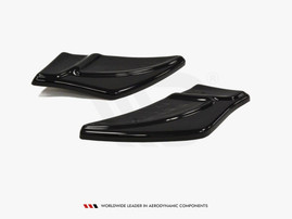 Maxton Design Gloss Black Rear Side Splitters V.2 VW Golf Mk7 R (2013-2016)