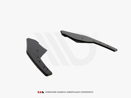 Maxton Design Black Racing Durability Rear Side Splitters VW Golf 8 GTI (2020-)