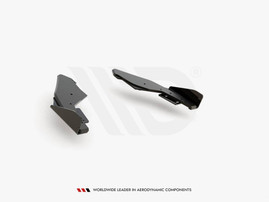 Maxton Design Black + Gloss Flaps Racing Durability Rear Side Splitters (+Flaps) VW Golf 8 GTI (2020-)