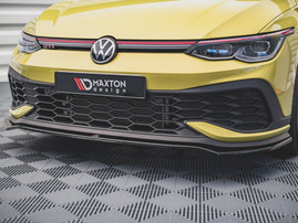 Maxton Design Gloss Black Front Splitter V3 VW Golf 8 GTI Clubsport (2020-)