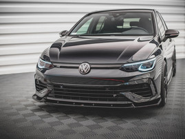 Maxton Design Gloss Black Front Splitter V.2 VW Golf R Mk8 (2020-)
