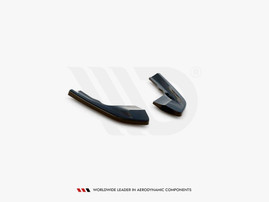 Maxton Design Gloss Black Rear Side Splitters V.1 VW Golf R Mk8 (2020-)