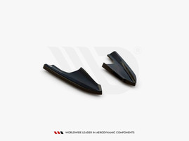 Maxton Design Gloss Black Rear Side Splitters V.3 VW Golf R Mk8 (2020-)