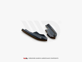 Maxton Design Gloss Black Rear Side Splitters V.4 VW Golf R Mk8 (2020-)