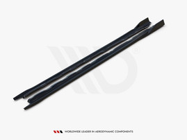 Maxton Design Gloss Black Side Skirts Diffusers V2 VW Golf Mk8 (2020-)