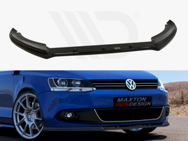 Maxton Design Gloss Black Front Splitter VW Jetta Mk6 Standard Pre-Facelift (2011-2014)