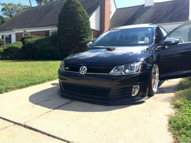 Maxton Design Gloss Black Front Splitter VW Jetta Mk6 Gli Pre-Facelift (2011-2014)