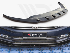 Maxton Design Gloss Black Front Splitter V.1 VW Passat B8 (2014-2019)