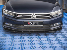 Maxton Design Gloss Black Front Splitter V.1 VW Passat B8 (2014-2019)