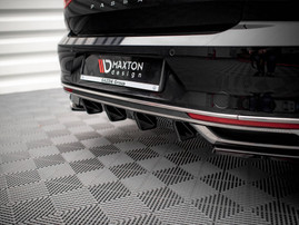 Maxton Design Gloss Black Rear Valance VW Passat B8 Facelift (2019-)