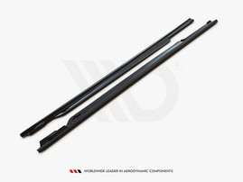 Maxton Design Gloss Black Side Skirts Diffusers VW Passat B8 Facelift (2019-)