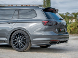 Maxton Design Gloss Black Spoiler Cap Volkswagen Passat R-Line B8 (2015-19)