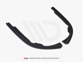 Maxton Design Gloss Black Rear Side Splitters Volkswagen Passat R-Line B8 (2015-19)