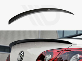 Maxton Design Gloss Black Spoiler Cap VW Passat Cc R36 Rline (Preface)