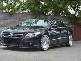 Maxton Design Gloss Black Side Skirts Splitters VW Passat Cc Standard (2008-2012)