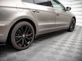 Maxton Design Gloss Black Side Skirts Diffusers V.2 VW Passat Cc (2008-2012)