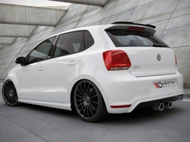 Maxton Design Gloss Black Spoiler Extension VW Polo Mk5 GTI / R-Line