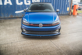 Maxton Design Black Maxton Racing Front Splitter VW Polo GTI Mk6 (2017-)