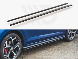 Maxton Design Black Maxton Racing Side Skirts Diffusers VW Polo GTI Mk6 (2017-2021)