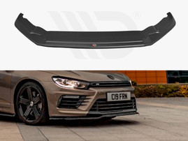 Maxton Design Gloss Black Front Splitter V.2 Volkswagen Scirocco Mk3 R Facelift (2014-2017)