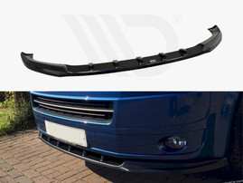 Maxton Design Gloss Black Front Splitter VW T5 (Facelift)