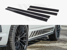 Maxton Design Gloss Black Side Skirts Diffusers VW T6 (2015-19)