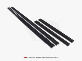 Maxton Design Gloss Black Side Skirts Diffusers VW T6 (2015-19)