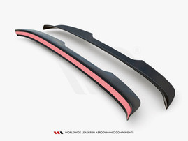Maxton Design Gloss Black Spoiler Cap VW Tiguan R / R-Line Mk2 Facelift (2020-)