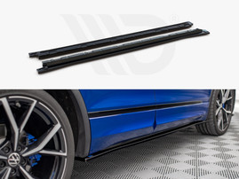 Maxton Design Gloss Black Side Skirts Diffusers VW Tiguan R / R-Line Mk2 Facelift (2020-)