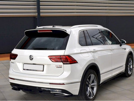 Maxton Design Gloss Black Spoiler Extension VW Tiguan Mk 2 R-Line (2015-2019)