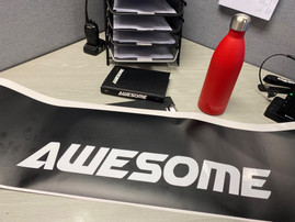 Awesome Sunstrip - Available in Gloss Black or Satin Black with White Logo