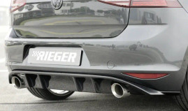 Rieger Rear Diffuser Gloss Black - Golf Mk 7 GTI
