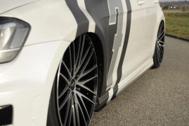 Rieger Side Skirt Extensions (Pair) Satin Black - Golf Mk7 'R'/R-Line (Pre-FL)