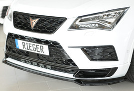 Rieger Front Splitter Gloss Black - Cupra Ateca 4Drive (5FP)