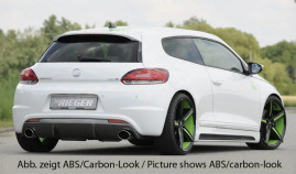 Rieger Rear Diffuser Gloss Black - Scirocco Mk3 R & R-Line