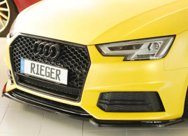 Rieger Front Splitter Gloss Black - S4 (B9/F4) & A4 S-Line (2015-2018)