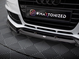 Maxton Design Front Splitter V.1 Audi A4 Competition B8 Facelift