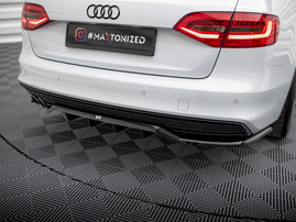 Maxton Design Central Rear Splitter (Vertical Bars) Audi A4 Competition B8 Facelift