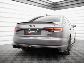 Maxton Design Rear Valance V.1 Audi A4 S-Line B9 (Version with single exhaust tip on one side)