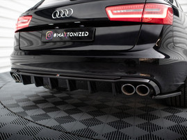 Maxton Design Rear Valance Audi A6 Sedan / Avant C7 (Version with dual exhausts on both sides)