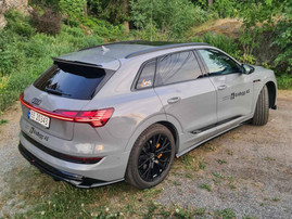 Maxton Design Central Rear Splitter (Vertical Bars) Audi e-Tron S-Line