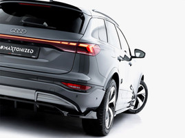 Maxton Design Rear Splitter (Vertical Bars) Audi Q6 e-tron S-Line / SQ6 e-tron SUV / Sportback Mk1