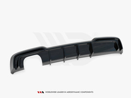 Maxton Design Rear Valance Audi A3 S-Line Sportback 8V Facelift (Version with dual exhausts on one side)